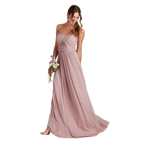 Birdy Grey Chicky Mauve Convertible Bridesmaid Dress XS NWT Floor Length - Picture 3 of 16